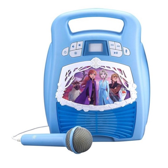 Disney Frozen MP3 Karaoke Light Show w/ Microphone Kids Christmas Birthday - NEW - Picture 2 of 10